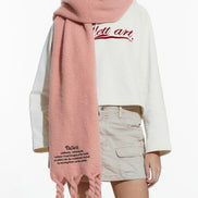 fallett - story logo long muffler (pink)