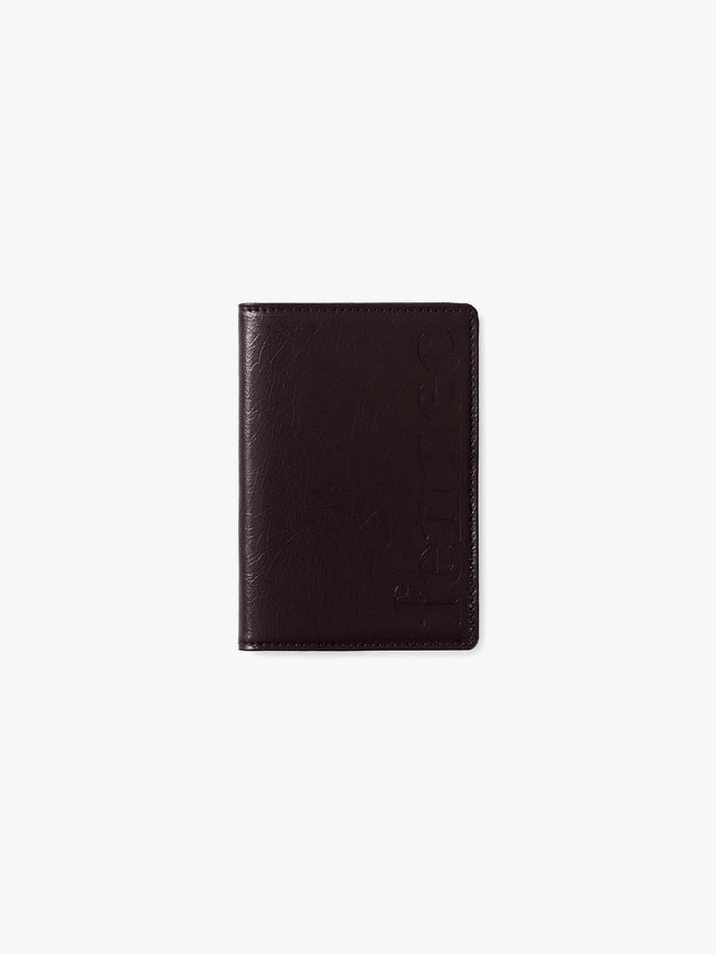 CRINKLE PASSPORT CASE (ESPRESSO)
