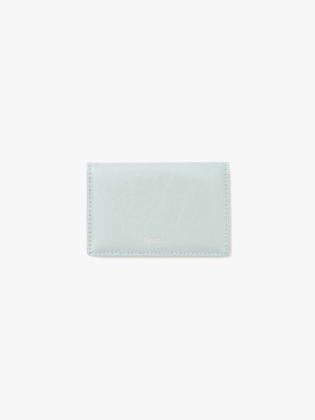 CRINKLE SOFT CARD CASE (PALE MINT)