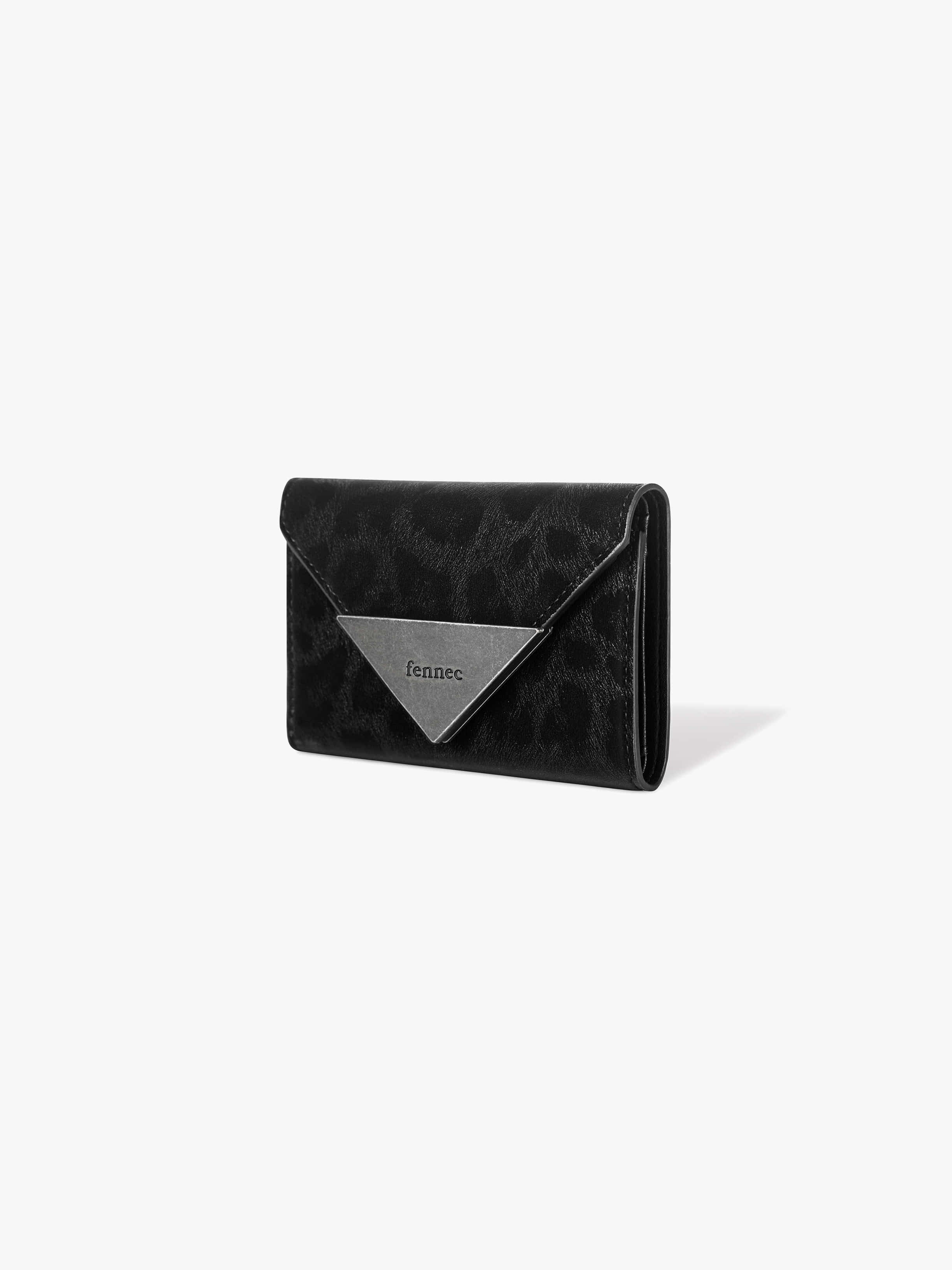 MATT TRIANGLE WALLET (LEOPARD BLACK)
