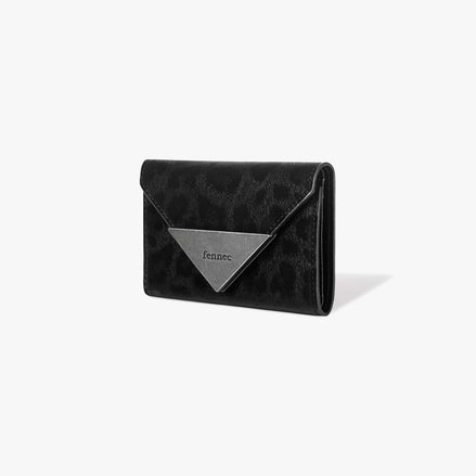 MATT TRIANGLE WALLET (LEOPARD BLACK)