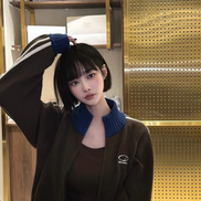 odd studio - sporty track semi crop knit zipup (7 colors)
