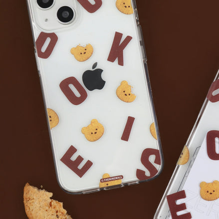 THE NINE MALL - cookies alphabet pattern 透明軟殼