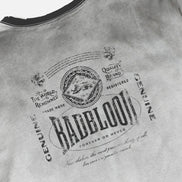Bad Blood - Curved Logo Dusty Ringer T-Shirt (White)