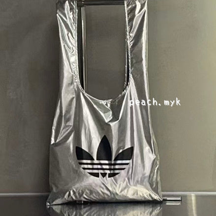 (現貨) 韓國限定 adidas 銀色環保袋