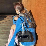 [YUNJIN同款]Chubby Bag Combi (BLACK)