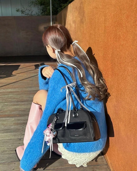 [YUNJIN同款]Chubby Bag Combi (BLACK)