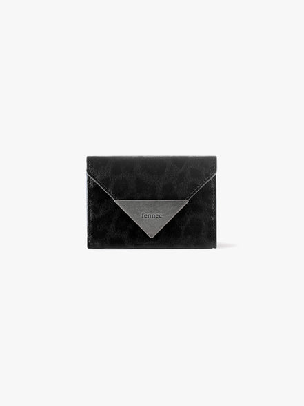 MATT TRIANGLE WALLET (LEOPARD BLACK)