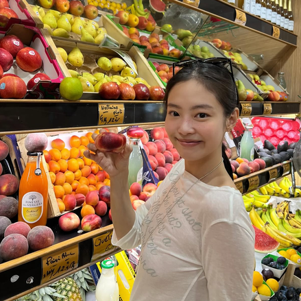 [jennie同款] lettering sheer long sleeve (white)
