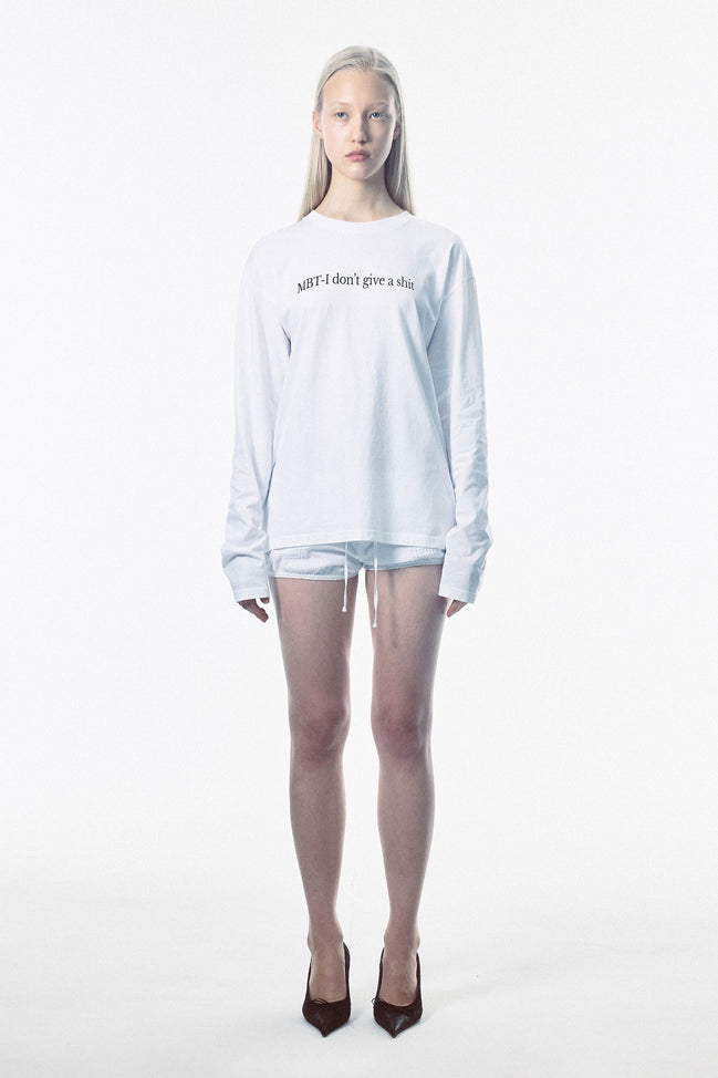 SCULPTOR - Washed Long Sleeve Tee Washed (White)