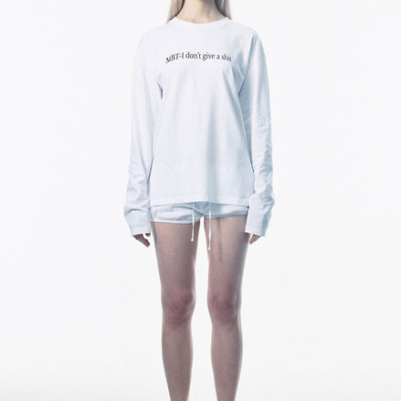 SCULPTOR - Washed Long Sleeve Tee Washed (White)