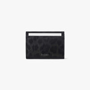 HEARTY FLAP WALLET (LEOPARD BLACK)