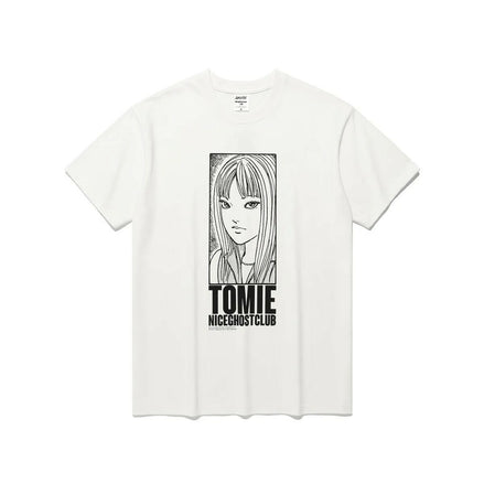 富江 X NICEGHOSTCLUB - JUNJI ITO MANIAC TOMIE TITLE TEE (WHITE)