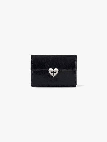 HEARTY TRIPLE WALLET (BLACK)