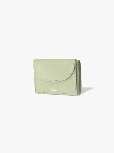 CRINKLE HALFMOON MINI WALLET (PISTACHIO)