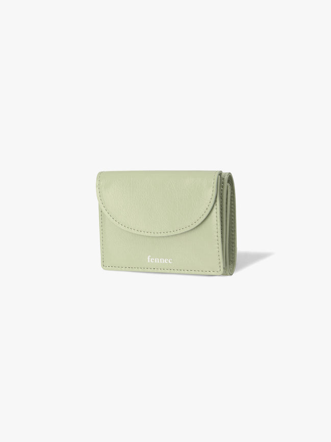 CRINKLE HALFMOON MINI WALLET (PISTACHIO)