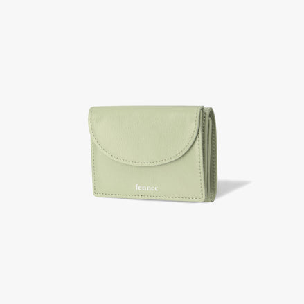 CRINKLE HALFMOON MINI WALLET (PISTACHIO)