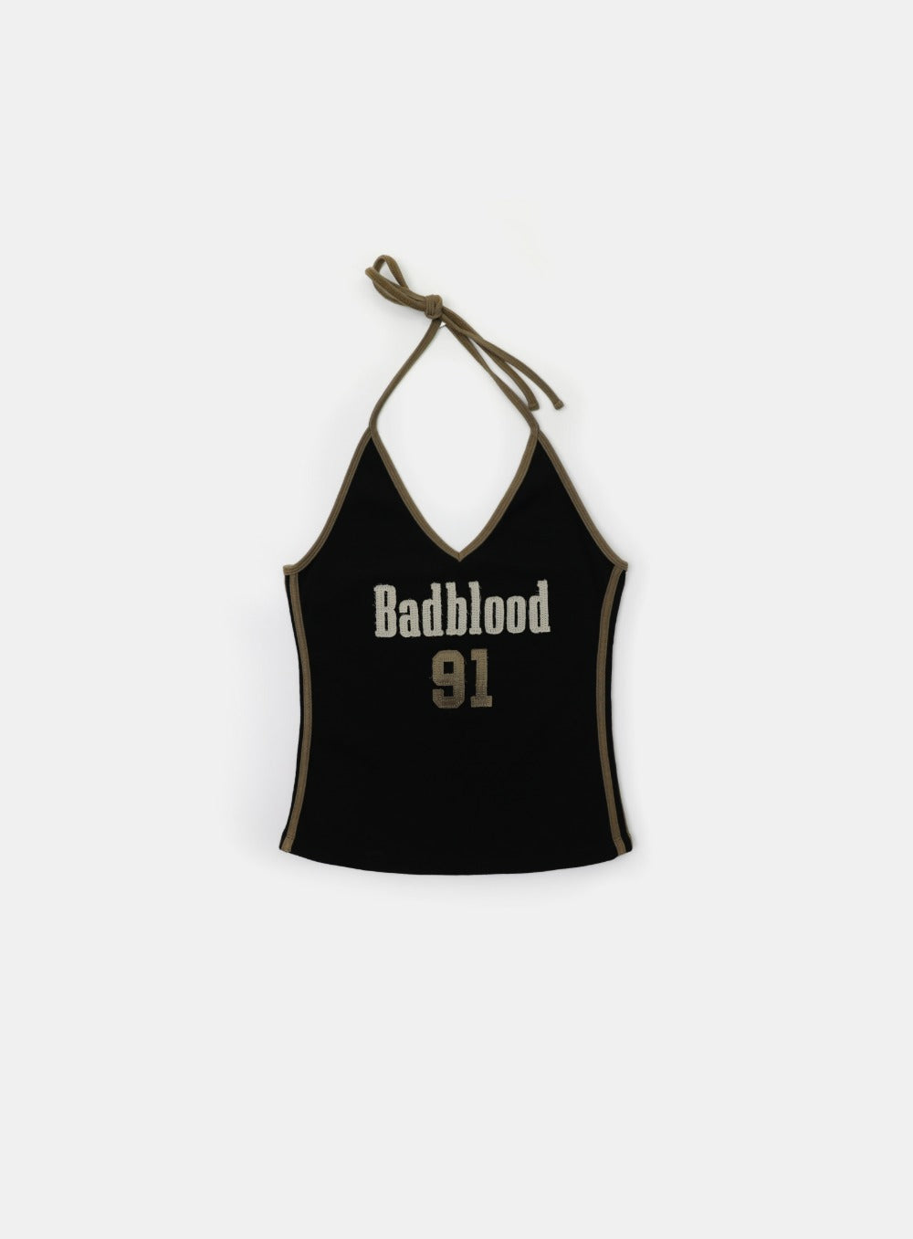 bad blood - Vintage Club Halter Tank (Black)