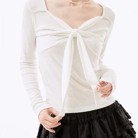 KR CLASSY RIBBON TOP (3 COLORS)