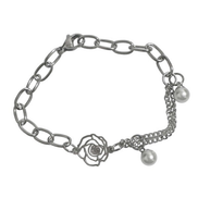 OFUSE - pearl drop bracelet(rose)