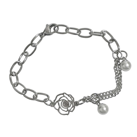 OFUSE - pearl drop bracelet(rose)
