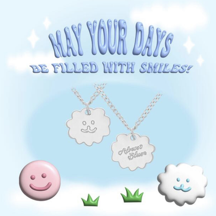 Almost Blue -BICHON SMILE NECKLACE
