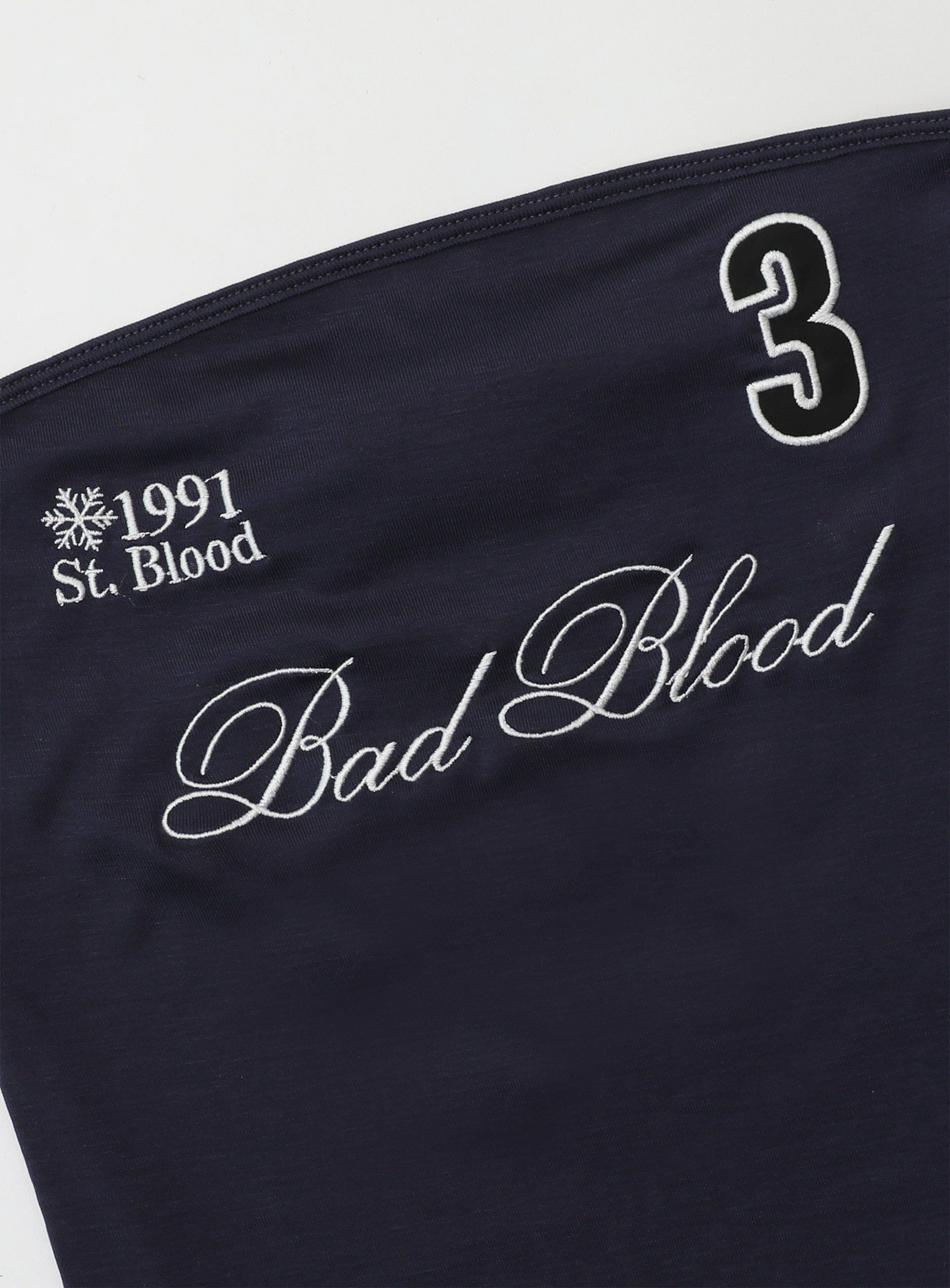 bad blood - Classic Logo Tube Top (Navy)