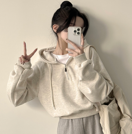 KR CROP HOOD SWAETSHIRT (5 COLORS)