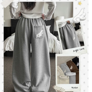 KR ANGEL WING FLEECE PANTS (4 COLORS)