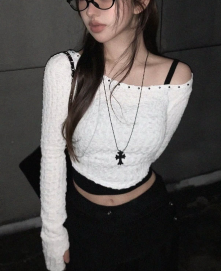 KR MINI BALLS TOP WITH NECKLACE