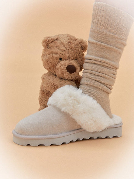 SHOOPEN - SUEDE FLEECE SLIPPERS (5 COLORS)