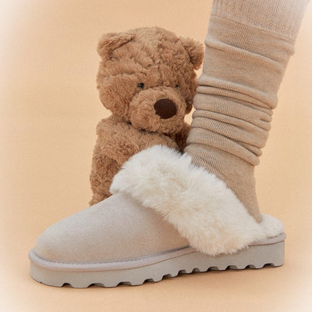 SHOOPEN - SUEDE FLEECE SLIPPERS (5 COLORS)