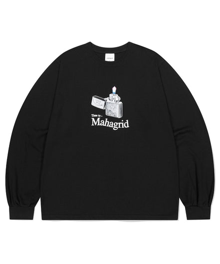 mahagrid - IT’S TIME TO LS TEE (BLACK)