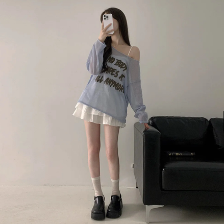 KR NOBODY CARE TOP (4 COLORS)
