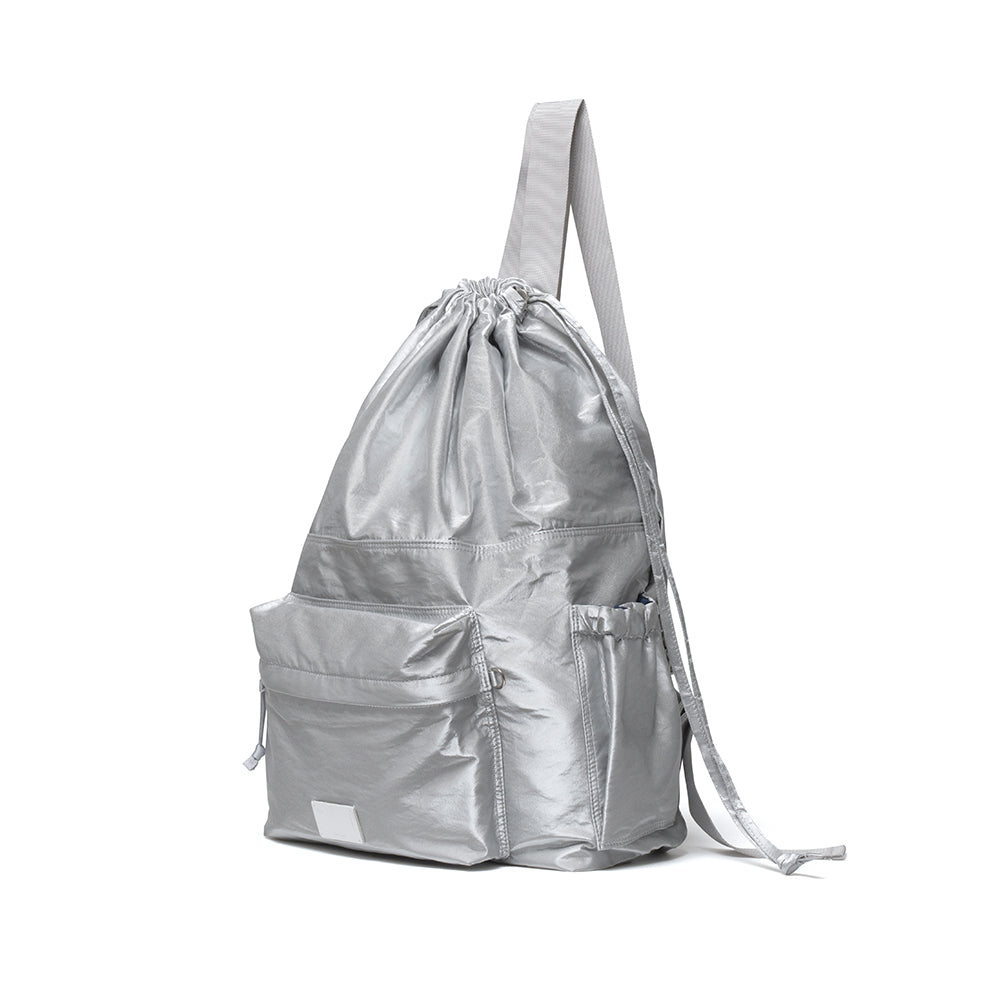 DRAWSTRING BACKPACK (SILVER)
