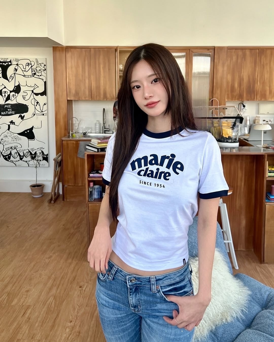 marie claire - marie ringer tshirt (white)