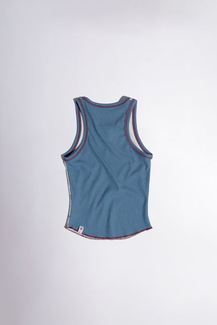 SCULPTOR - Maria Tear Drop Tank Top Dirty (Cream/Blue)