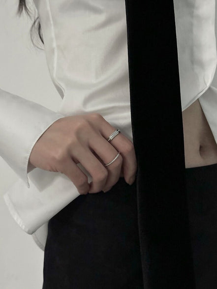 OFUSE - 24 winter - cubic ring set