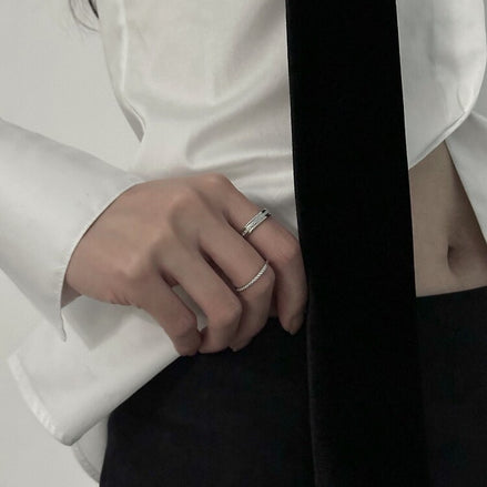 OFUSE - 24 winter - cubic ring set