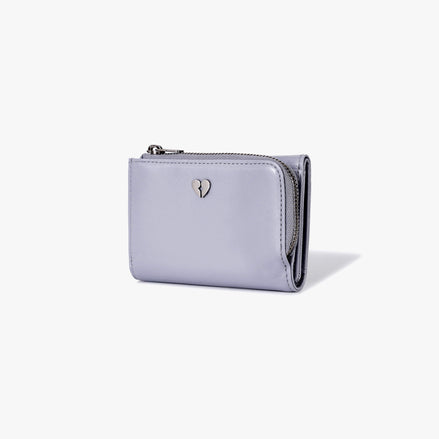 HEARTY ZIPPER WALLET (MISTY LAVENDER)