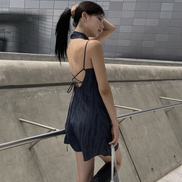 (現貨) KR DYE TIED SCARF ONE PIECE NAVY
