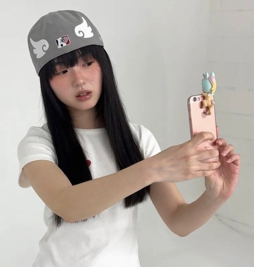 aeae - AE SYMBOL ANGEL WING CAP (GREY)