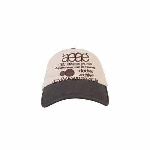 AEAE Web Logo 5pannel Cap [Charcoal/Moca]