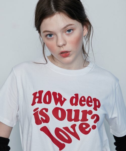 LUVISTRUE - IN LOVE TEE(WHITE)
