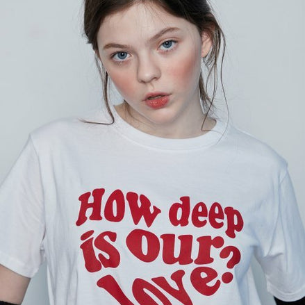 LUVISTRUE - IN LOVE TEE(WHITE)