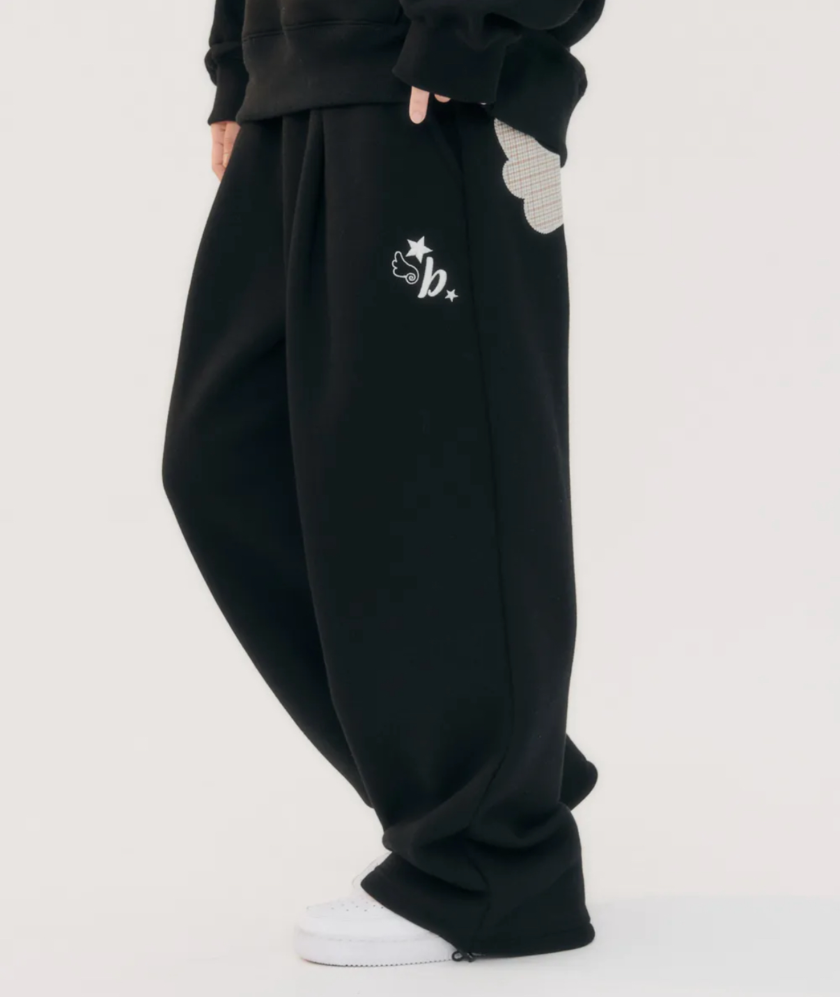 Angel Star Patch Pants (Black)