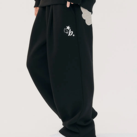 Angel Star Patch Pants (Black)