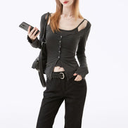 KR RUFFLE TOP SET (3 COLORS)