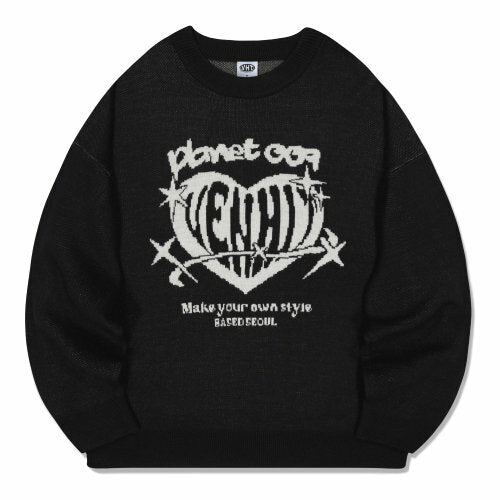 (預訂) VENHIT -  PLANET KNIT BLACK