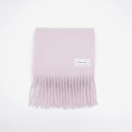rolarola - lace label hairy muffler (pink)